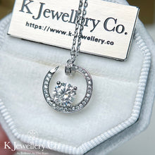 Load image into gallery viewer Moissanite Nail Necklace Moissanite Nail Necklace