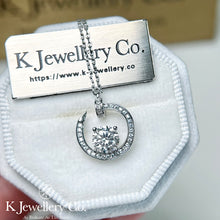 Load image into gallery viewer Moissanite Nail Necklace Moissanite Nail Necklace