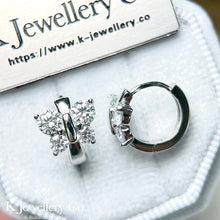Load image into gallery viewer Moissanite Butterfly Earrings full moissanite butterfly earrings