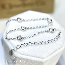 Load image into gallery viewer Moissanite Star Bubble Bracelet Moissanite Sparkling Bubble Bracelet