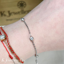 Load image into gallery viewer Moissanite Star Bubble Bracelet Moissanite Sparkling Bubble Bracelet