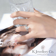 Load image into gallery viewer Moissanite Twisted Marquise 2ct Ring Moissanite Marquise 2ct Ring