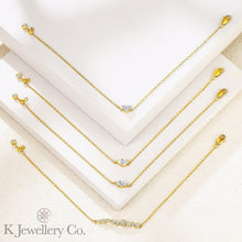 Load image into gallery viewer Cubic Zirconia Bracelet high carbon diamond small diamond S925 love/water drop/horse eye/round single diamond bracelet