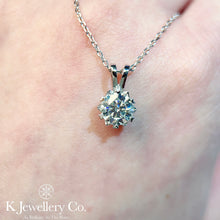 Load image into gallery viewer Moissanite Snowflake Necklace Moissanite Snowflake Necklace
