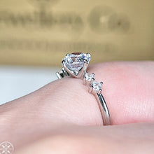 Load image into gallery viewer Moissanite Star Lights Ring Moissanite Star Companion Ring