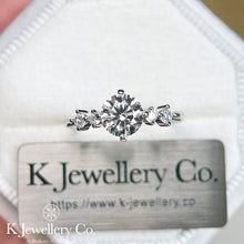 Load image into gallery viewer Moissanite Star Lights Ring Moissanite Star Companion Ring