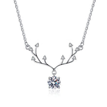 Load image into gallery viewer Moissanite Deer 1ct Necklace Moissanite Deer 1 card necklace