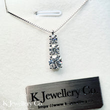 將圖片載入圖庫檢視器 Moissanite Three Stars 1.8ct Necklace 莫桑石漸變三層鑽頸鏈