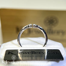 Load image into gallery viewer Moissanite Double T Ring Moissanite Double T Ring