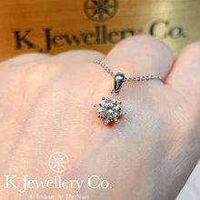 將圖片載入圖庫檢視器 Moissanite Star Necklace 莫桑石八芒星頸鏈