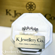 將圖片載入圖庫檢視器 Moissanite Wave Stacking Ring莫桑石波浪星鑽排戒