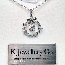 Load image into gallery viewer Moissanite Wreath Necklace Moissanite Wreath Necklace