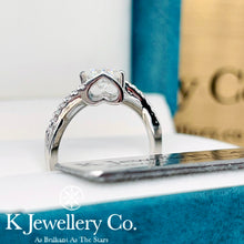 將圖片載入圖庫檢視器 Moissanite Angel Kiss Ring莫桑石天使之吻戒指