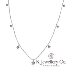 將圖片載入圖庫檢視器 Moissanite Stars 3.2ct Necklace 莫桑石滿天星頸鏈