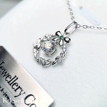 Load image into gallery viewer Moissanite Wreath Necklace Moissanite Wreath Necklace