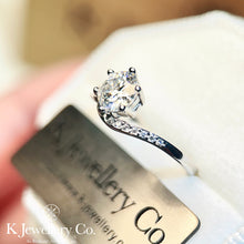 Load image into gallery viewer Moissanite Star Wishes Ring Moissanite Star Wishes Ring