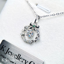 Load image into gallery viewer Moissanite Wreath Necklace Moissanite Wreath Necklace
