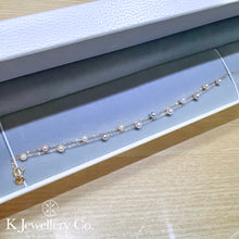 Load image into gallery viewer Pearl 18K Multicolour Bracelet 18K Japanese Akoya pearl gradient bracelet