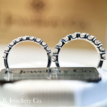 將圖片載入圖庫檢視器 Moissanite Ten Stars Ring 莫桑石十鑽星光排戒指