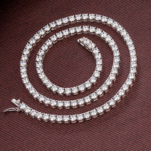 將圖片載入圖庫檢視器 Moissanite Full Paved Tennis Bracelet/ Necklace 莫桑石滿鑽珠寶扣手鏈/頸鏈