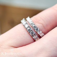 將圖片載入圖庫檢視器 Moissanite Ten Stars Ring 莫桑石十鑽星光排戒指