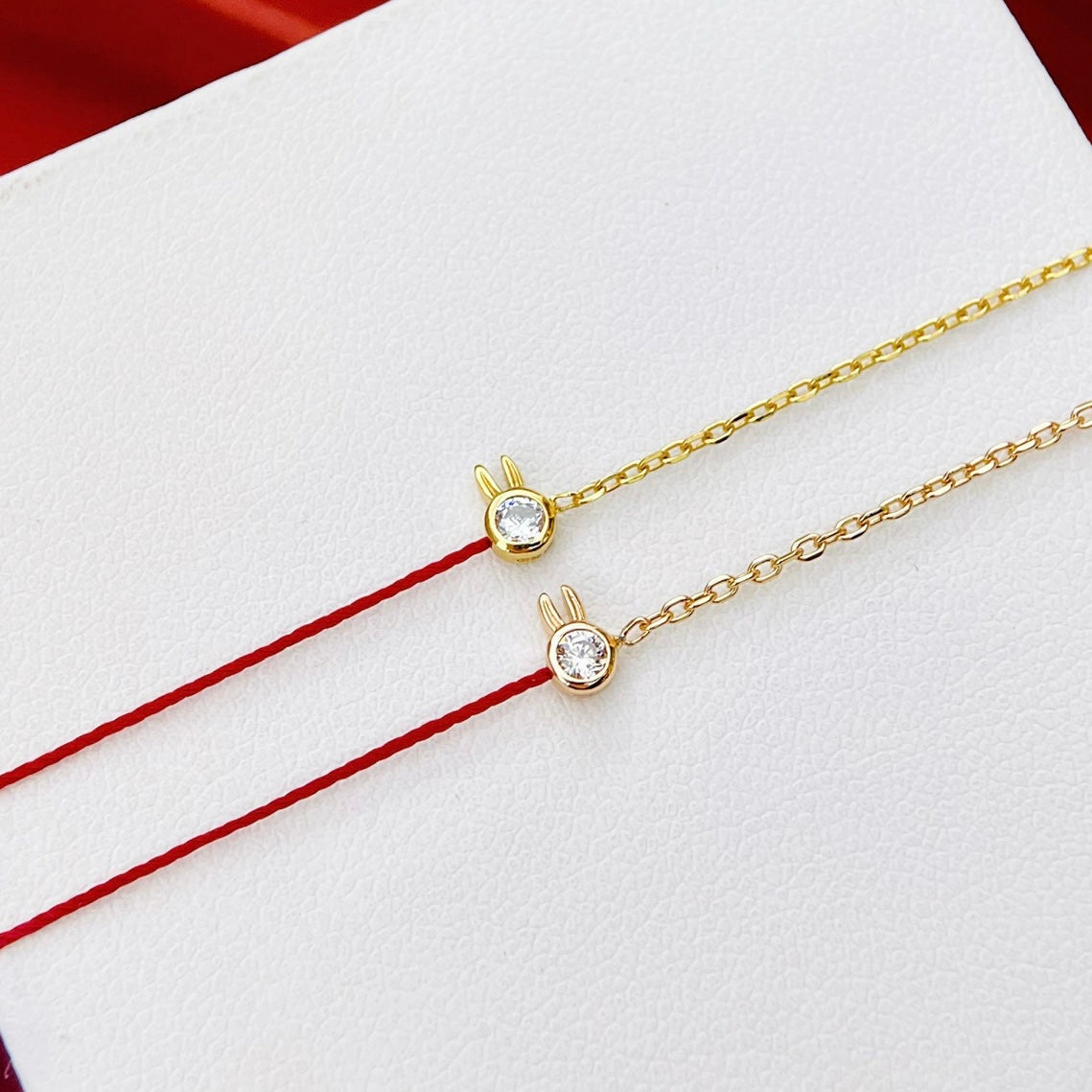 Cubic Zirconia Rabbit Redline Bracelet High Carbon Diamond Rabbit Redline Bracelet