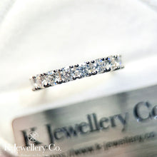 將圖片載入圖庫檢視器 Moissanite Ten Stars Ring 莫桑石十鑽星光排戒指