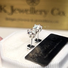 將圖片載入圖庫檢視器 Moissanite Snow Earrings莫桑鑽雪花耳環