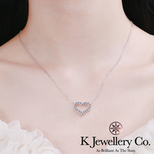 將圖片載入圖庫檢視器 Moissanite Hearts Pendent 莫桑石愛心頸鏈