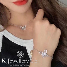 將圖片載入圖庫檢視器 Moissanite Butterfly Bracelet 莫桑石幻影蝴蝶手鏈