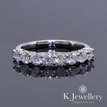 將圖片載入圖庫檢視器 Moissanite PT950 Eight Stars Ring 莫桑石PT950鉑金八顆星光戒指