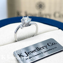 Load image into gallery viewer Moissanite Star Wishes Ring Moissanite Star Wishes Ring
