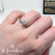 將圖片載入圖庫檢視器 Moissanite Infinity Ring 莫桑石愛無限戒指