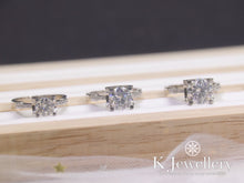 Load image into gallery viewer Moissanite Horns Ring Moissanite horn small diamond waist ring