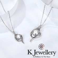 將圖片載入圖庫檢視器 Moissanite Full Moon Necklace 莫桑石月滿頸鏈