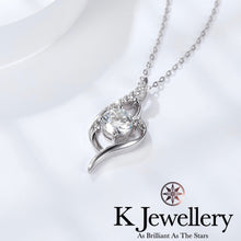 將圖片載入圖庫檢視器 Moissanite Full Moon Necklace 莫桑石月滿頸鏈