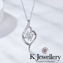 將圖片載入圖庫檢視器 Moissanite Full Moon Necklace 莫桑石月滿頸鏈