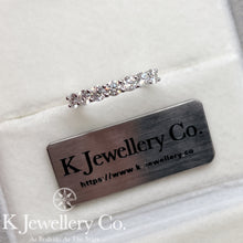 將圖片載入圖庫檢視器 Moissanite PT950 Seven Stars Ring 莫桑石PT950鉑金七顆星光戒指