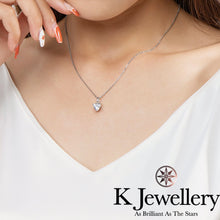 Load image into gallery viewer Moissanite Heart Shape Necklace Moissanite heart-shaped diamond necklace