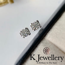 將圖片載入圖庫檢視器 Moissanite Horns Ear Studs 莫桑石牛角清鑲耳釘