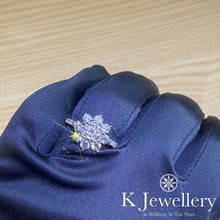 Load image into gallery viewer Moissanite Snowflake Ring Moissanite luxury snowflake ring