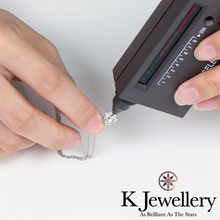 Load image into gallery viewer Moissanite Heart Shape Necklace Moissanite heart-shaped diamond necklace