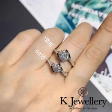 將圖片載入圖庫檢視器 Moissanite Angel Kiss Ring莫桑石天使之吻戒指