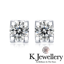 將圖片載入圖庫檢視器 Moissanite Horns Ear Studs 莫桑石牛角清鑲耳釘