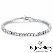 將圖片載入圖庫檢視器 Moissanite Full Paved Tennis Bracelet/ Necklace 莫桑石滿鑽珠寶扣手鏈/頸鏈