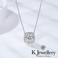 將圖片載入圖庫檢視器 Moissanite Belle Necklace 莫桑石Belle 密鑲頸鏈