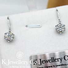 Load image into gallery viewer Moissanite Snow Ear Hooks Moissanite Snow Ear Hooks