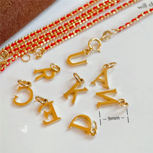 Load image into gallery viewer 18K Gold Red Bracelet 18K gold braided red rope bracelet