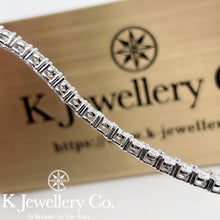 將圖片載入圖庫檢視器 Moissanite Full Paved Tennis Bracelet/ Necklace 莫桑石滿鑽珠寶扣手鏈/頸鏈