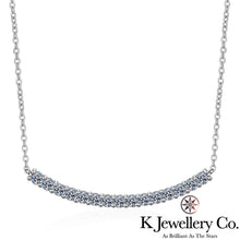 將圖片載入圖庫檢視器 Moissanite Smile Necklace 莫桑石微笑頸鏈